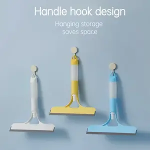 Professional Window Cleaning Kit 10IN, with Silicone Squeegee Blade, Microfiber Scrubber & Cloth, Windows Cleaning Tools, All-in-one Window Washing Supplies, Commercial & Household Use