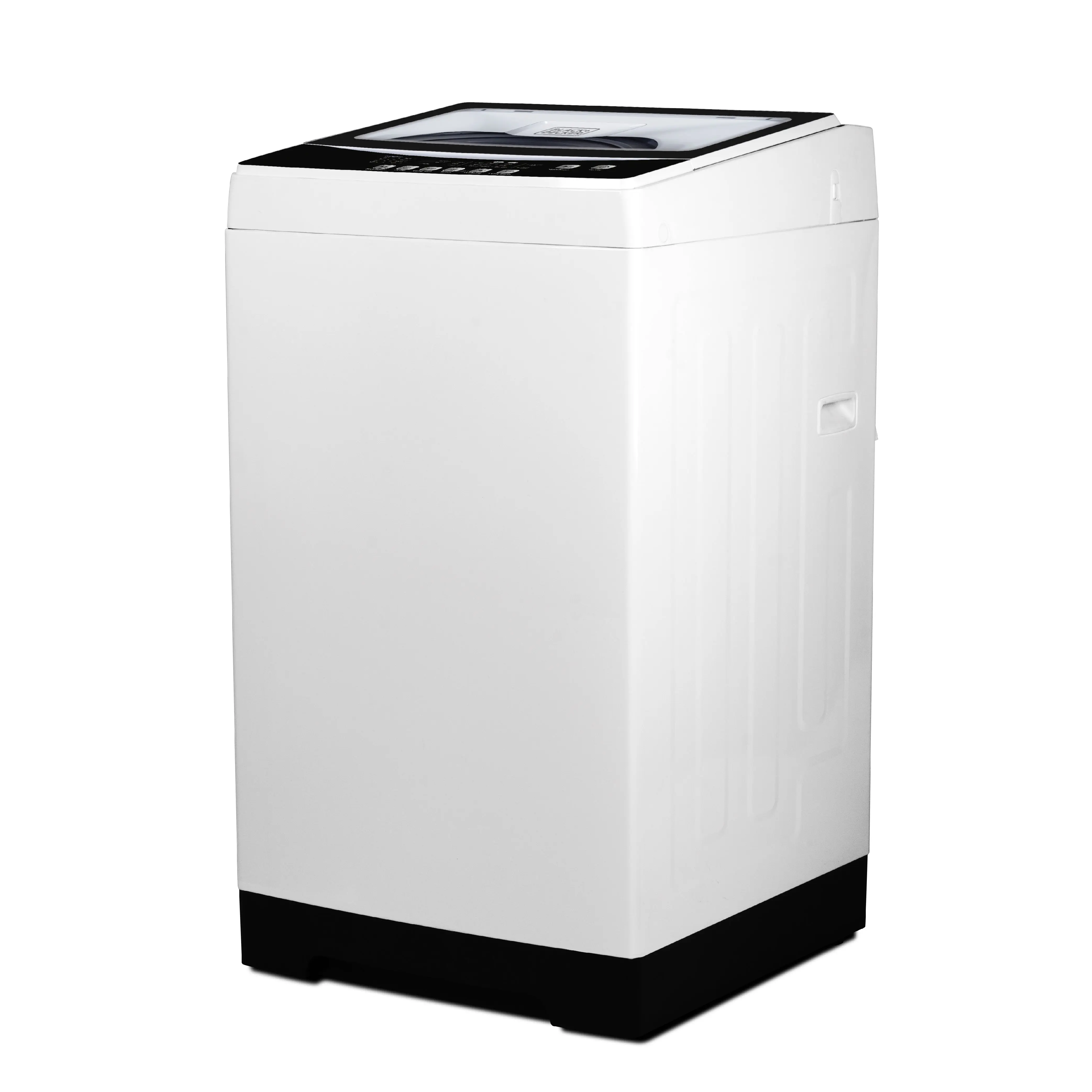 BLACK+DECKER Portable Washing Machine - 3.0 Cu. Ft., 26.5 lb. Capacity, 6 Cycles, Quick Connect Sink Adapter, Drain Hose, Transparent Lid, LED Display, BPW30MW, White for Bathroom, Living Spaces, Diapers, Stainless Steel