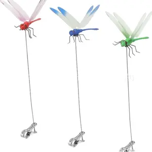 Fake Dragonfly Clip Fake Dragonfly Rod Clip to repel flies Decorative Clip 3D Dragonfly Decorative Clip