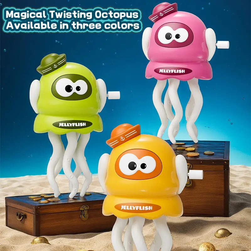 Crazy octopus toy, magical octopus, capable of crawling, twisting, and dancing, senses and avoids obstacles, wind-up without batteries, a fun and pranking tabletop stress-relieving toy for parties, an excellent table decoration/gift