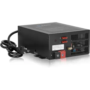 55A RV Power Converter 110VAC to 12VDC RV Converter 55 Amp RV Power Converters with Built-in 4 Stage Smart Battery Charger for Lithium Batteries RV Converters Fully Adjustable Output from 13V to 16.5V