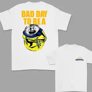 Classic Round Neck Shortsleeve 2-Sided "Bad Day for a Twisted Tea" Menswear T-Shirt, Unisex - KitchenEra
