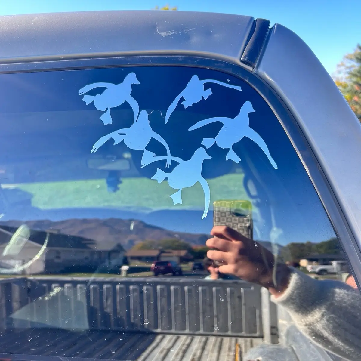 Duck window decal + hunting sticker + flying ducks Duck window decal + hunting sticker + flying ducks