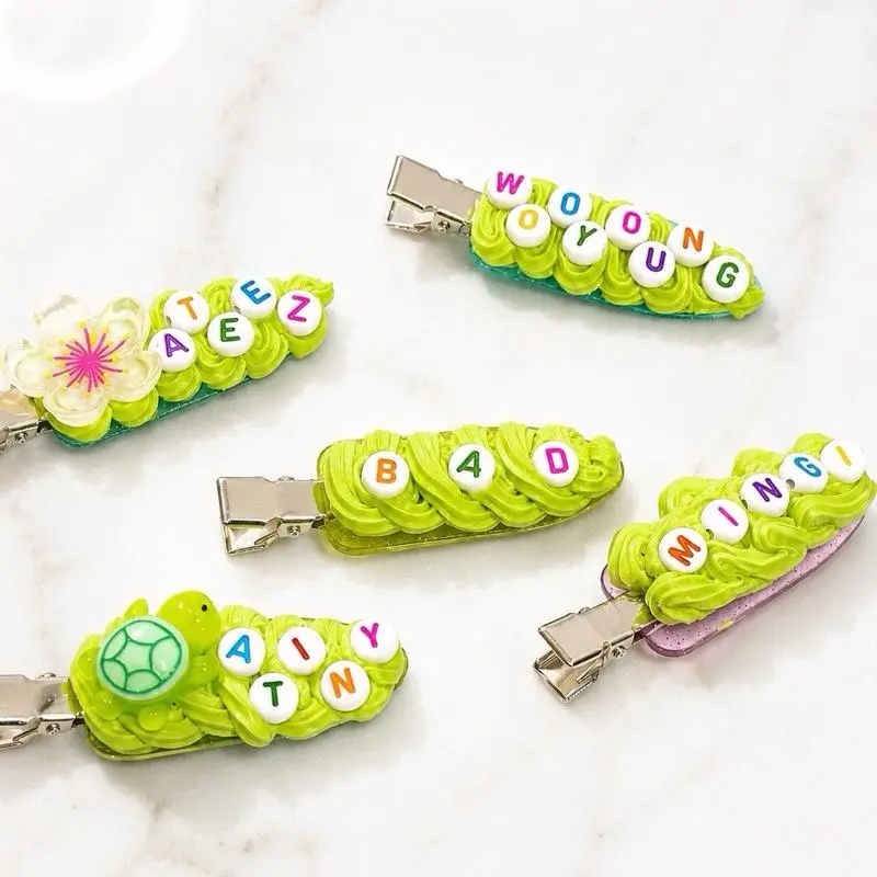 Handmade Atiny Kpop Themed Kpop Hair Clips