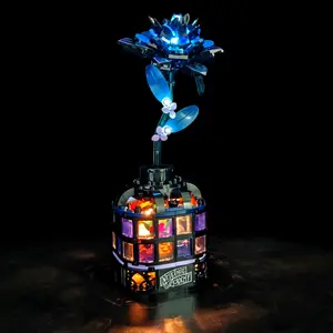 LED Lighting Kit Atmosphere Lighting Compatible with Lego 76784 Black Dahlia Flower (NOT Include The Model Bricks)