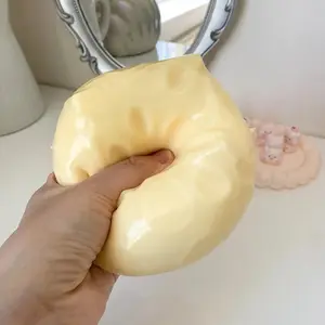 Plush Soft Cheese Block Toy, Giant Slow-Return Stress Relief Ball, Asmr Squeezing Fun, Unisex Relaxation Playtime