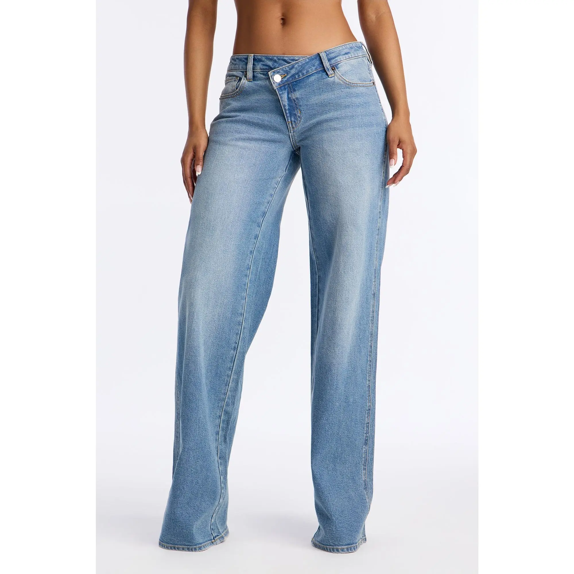 Tall Eastside Low Rise Crossover Wide Leg Jean - Vintage Wash