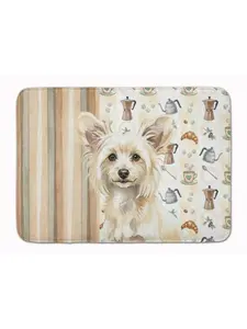 Carolines Treasures WDK7376RUG 19 x 27 in. Powderpuff Chinese Crested Coffee Bar Memory Foam Kitchen Mat
