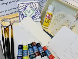 Crafting to Heal DIY activity set watercolor and decoupage with detailed instructions and tutorial videos