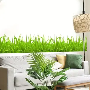 Grass Wall Decals: Contemporary Style, Self-Adhesive, Reusable, Suitable for Home, Bedroom, Living Room, and Kitchen Decorations Decorative Sticker Ornaments Smooth