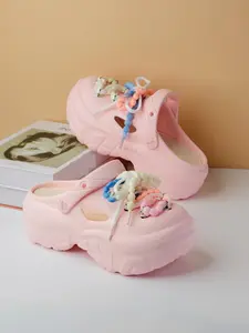 Fashionable Eva Clogs, Cute Thick Sole Slides for Women & Girls, Non-slip Comfortable Home Slippers, Slippers Indoor, Beach Slippers, Garden Shoes, Footwear, Anti Slip Slippers