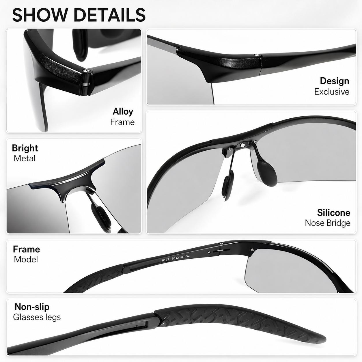 Summervibes Unisex Fashion Polarized Sunglasses, UV400 Anti Blue Light Sun Glasses for Photography Hiking Beach Outdoor Summervibes Unisex Fashion Polarized Sunglasses, UV400 Anti Blue Light Sun Glasses for Photography Hiking Beach Outdoor