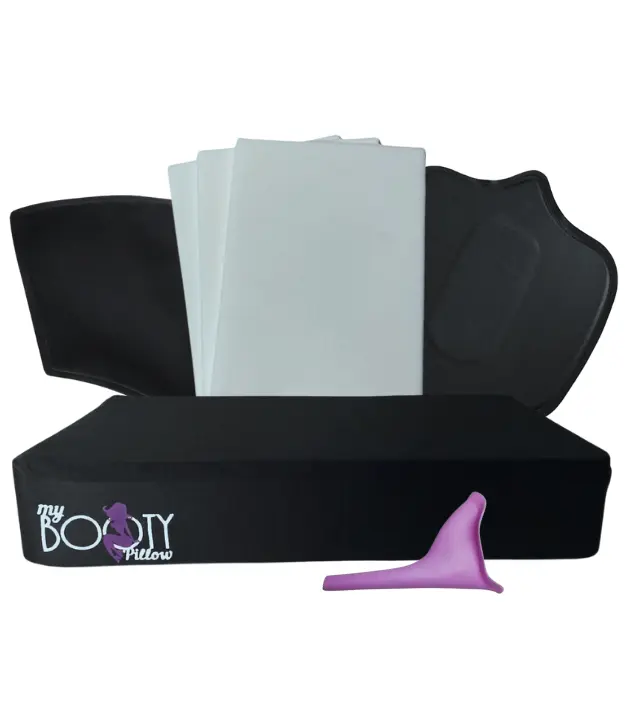 BBL Post Op Recovery Kit for Body Care – BBL Pillow, Ab Board, Lumbar Board, Lipo Foams, Female Urinal | Post Surgery Essentials Supplies