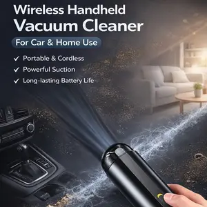 Wireless Handheld Car Vacuum Cleaner 5000Pa, Portable Mini Vacuum for Car, Home & Desktop Cleaning