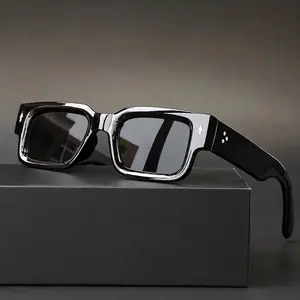 The Malibu Frame | Black | Everyday Wear | Festival Sunglasses | Men's Square Frame Sunglasses, Trendy Casual Sunglasses for Everyday Use, Cheap Fashion Accessories for Outdoor Activities, Square Frames Sunglasses, Colors Black, Green, Yellow, Gold, Clear