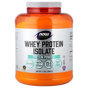 NOW Foods Sports, Whey Protein Isolate, Unflavored, 5 lbs (2,268 g)