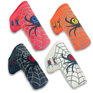 Golf Club Head Cover Spider Pattern, Waterproof Durable Golf Putting Accessory, Funny Gift Idea, Multiple Colors Available