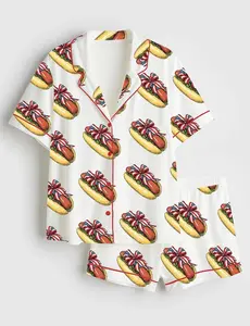 You Look Like The 4th Of July Hot Dog Long Sleeve Pajama Set, Fun Patriotic Sleepwear, Perfect for Independence Day