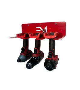 Heavy-Duty 3-Slot Drill Organizer – Compatible with Milwaukee