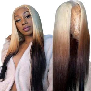 Straight Lace Front Wigs For Women Lace Frontal Wig Synthetic Lace Front Wigs Bone Straight Hair Lace Front Wigs 180% Density clean hairline