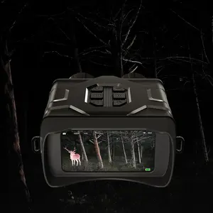N016 Night Vision Goggles 4" IPS Screen 5K Ultra High Definition 10X Digital Zoom Infrared WiFi Binoculars Black