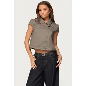 Haislee Plaid Tailored Shirt