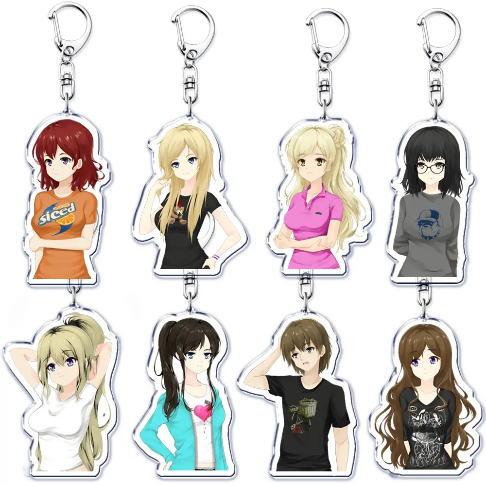 Class of ’09 Character Keychains – Nicole, Jecka, Kylar, Kelly, Karen & Ari – Bag Accessories, Jewelry Charms, Gifts for Friends