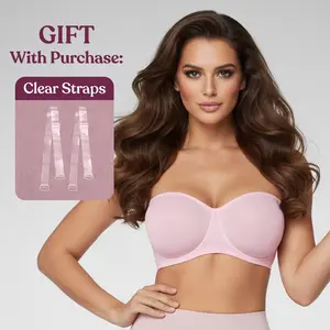 HSIA Bella Women's Convertible Strapless Minimizer Bandeau Bra Underwire Unlined for Large Bust SpringStatements