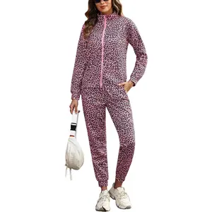 Women's Tracksuit Set 2 Piece Sweatsuit Outfits Long Sleeve Zip Up Lounge Jogger Set with PocketGift