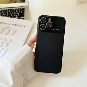 Lens Full Cover Imitation liquid  Large Window soft Phone Case, Fashionable and Trendy, Loved by Men and Women, Compatible with iPhone 17 16 14 13 12Pro Max Plus AIR Model,Skin-friendly feel, [anti-fingerprint] [anti-fall] [durable]