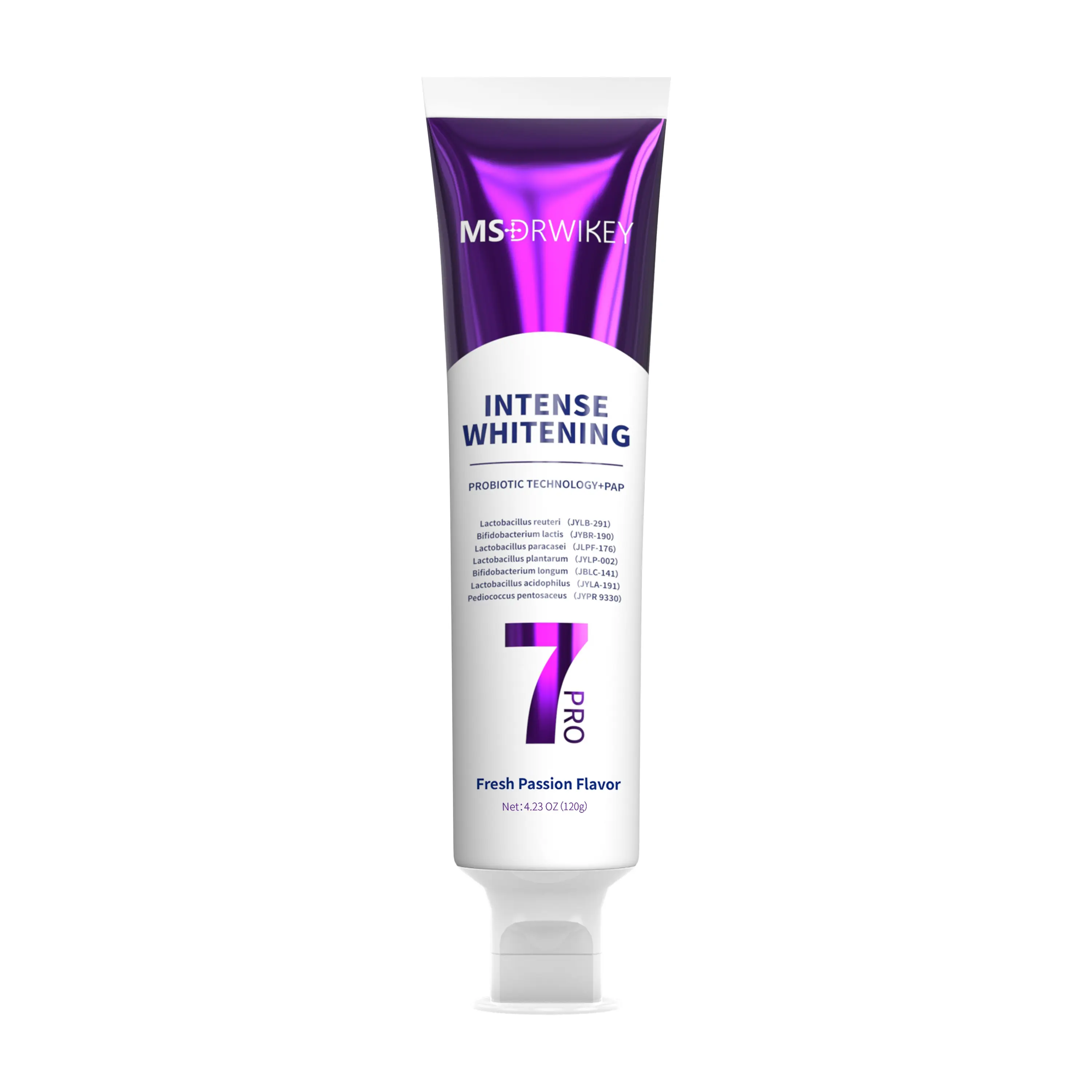 MSDRWIKEY 7-Pro Toothpaste | Purple Toothpaste Neutralizes Yellow Tones | Enamel-Safe Formula | Long-Lasting Fresh Breath