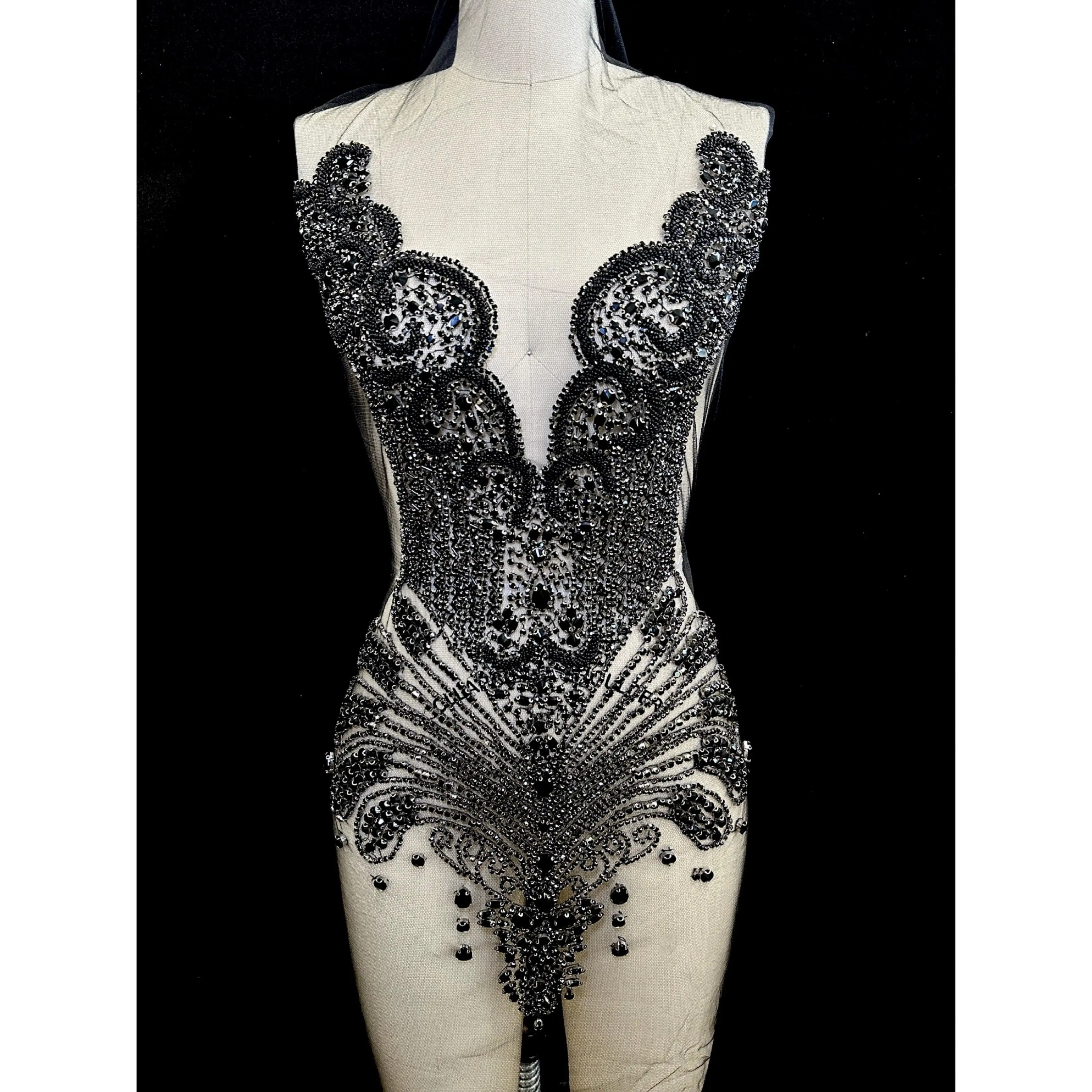 Alberta Rhinestone Bodice Applique