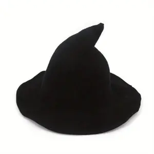 [Gothic Witch Hat] Velvet Gothic Witch-Inspired Knit Hat | Perfect for Halloween, Parties, And Friend Gifts, Suitable for Men And Women