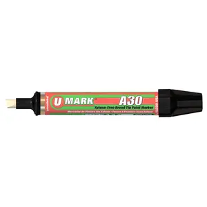 212 MAIN U-Mark UMARK10301 A30 Broad Tip Permanent Paint Pen - 6 per Box, Ideal for DIY Scrapbooking, Paint Pens Markers