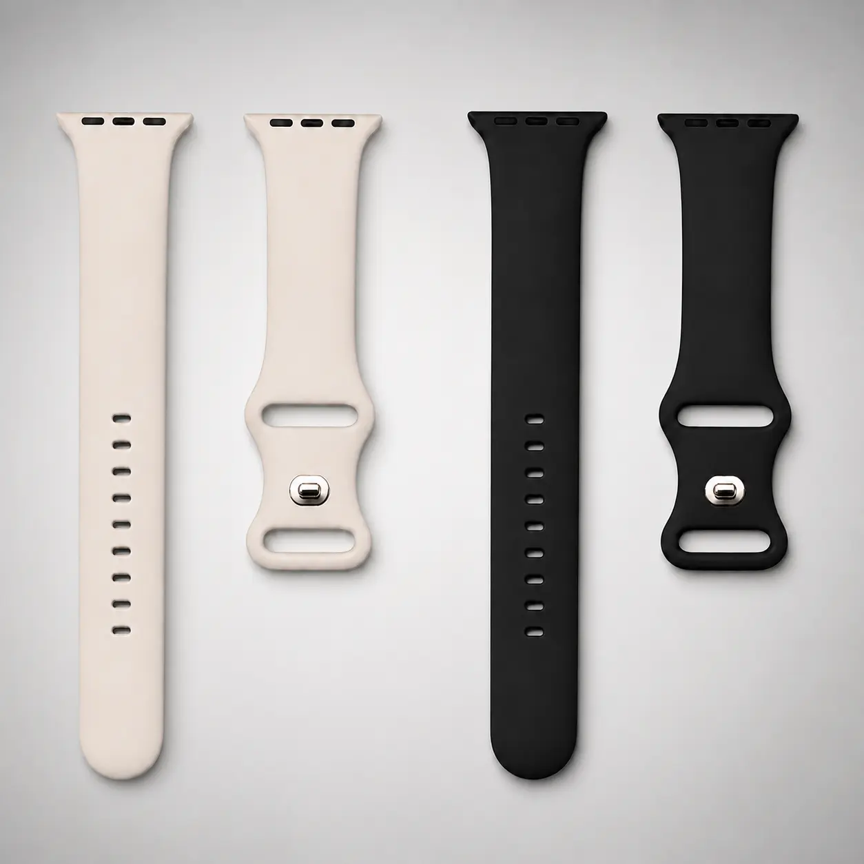 Sport Silicone Watch Band Compatible with Apple Watch 38mm 40mm 41mm 42mm 44mm 45mm 49mm Soft Waterproof Replacement Strap for Women Men Series 1 2 3 4 5 6 7 8 9 SE Ultra Band Only