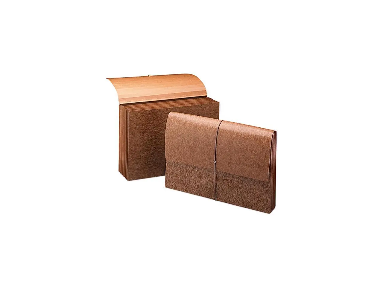Smead Classic Expanding Partition Wallet with Tear Resistant Gusset/Elastic Cord - 5.25" Expansion - 6 Section - Legal Size -Redrope  72375