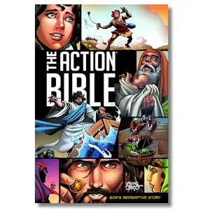 The Action Bible: God's Redemptive Story, Action Bible Redemptive Story christian gift Spiritual Guidance Experiencing Stories study book beautiful wisdom volume jesus secret teaching Valera Queen