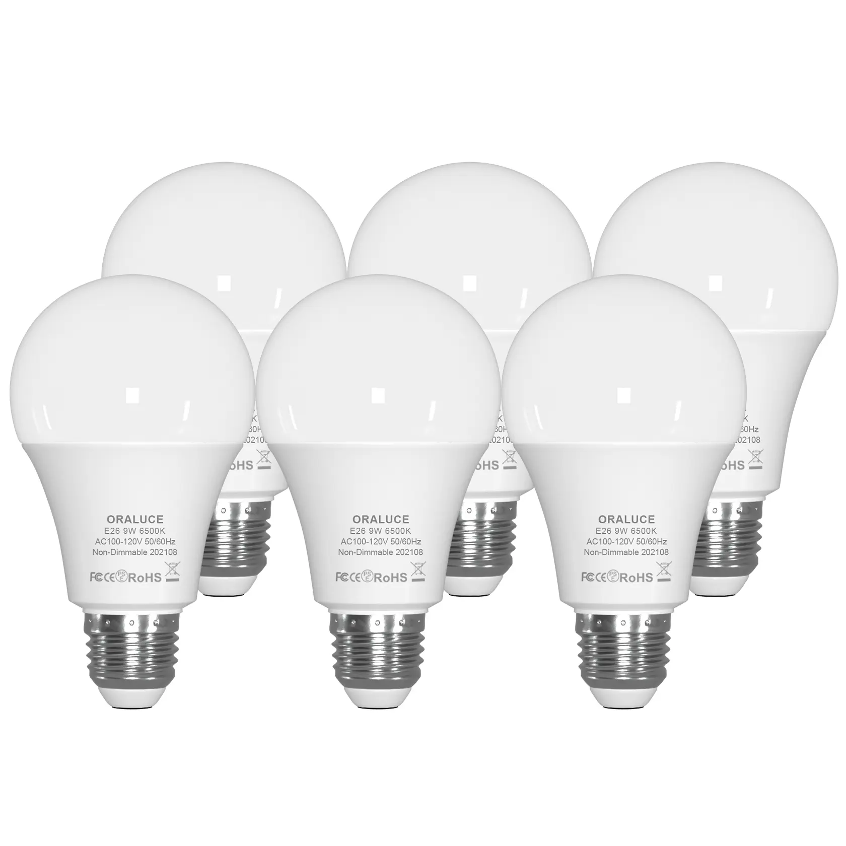 LED Light Bulb, A19 E26 Medium Base, 9W Output (60W Equivalent), 120V 900 Lumens, Non-Dimmable Energy Saver, UL Listed, Stable Flicker-Free Glow, Superior Efficiency Indoor Home Improvement Light for Reducing Energy Usage