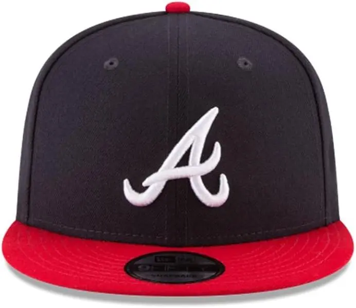 New Era 9Fifty Atlanta Braves Snapback Cap - Navy/Red 11591082, Classic Snapback