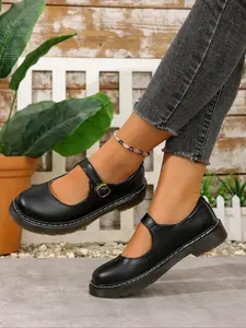Ladies' round-toe Mary Jane shoes, literary and retro, Classic, suitable for daily commuting, school classes, light outings during holidays, and afternoon tea with best friends. They add a sweet and nostalgic atmosphere to your outfits.