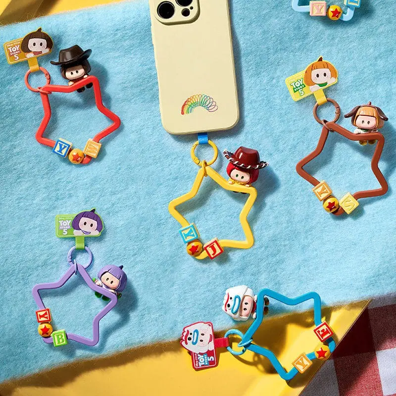 YOYO x Toy Story 5 Mystery Phone Charm Blind Box, For All Guys & Girls, Trendy Mini Figure Bag Keychain, Viral Unboxing Collectible, Thoughtful Christmas Anniversary Gift, Figures, Mobile Phone Straps & Charms, Back To School
