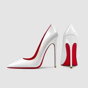 High Heels Women's Stiletto  Heel Pointed Red Bottom Pumps Girl Walking Shoes red bottom heels