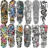 Temporary Tattoo for Men and Women (L19“xW7”), Full Arm Fake Tattoos,Waterproof Realistic Sleeve Tattoos Halloween
