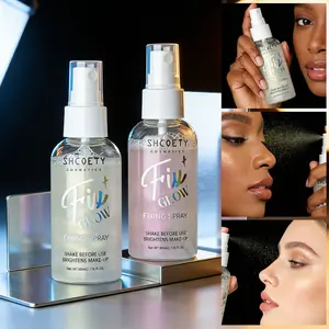 Music Festival Shimmer Highlighter + Oil Control Makeup Setting Spray, Fast Drying, Non-Sticky, Waterproof, Sweat-Proof, Long-Lasting