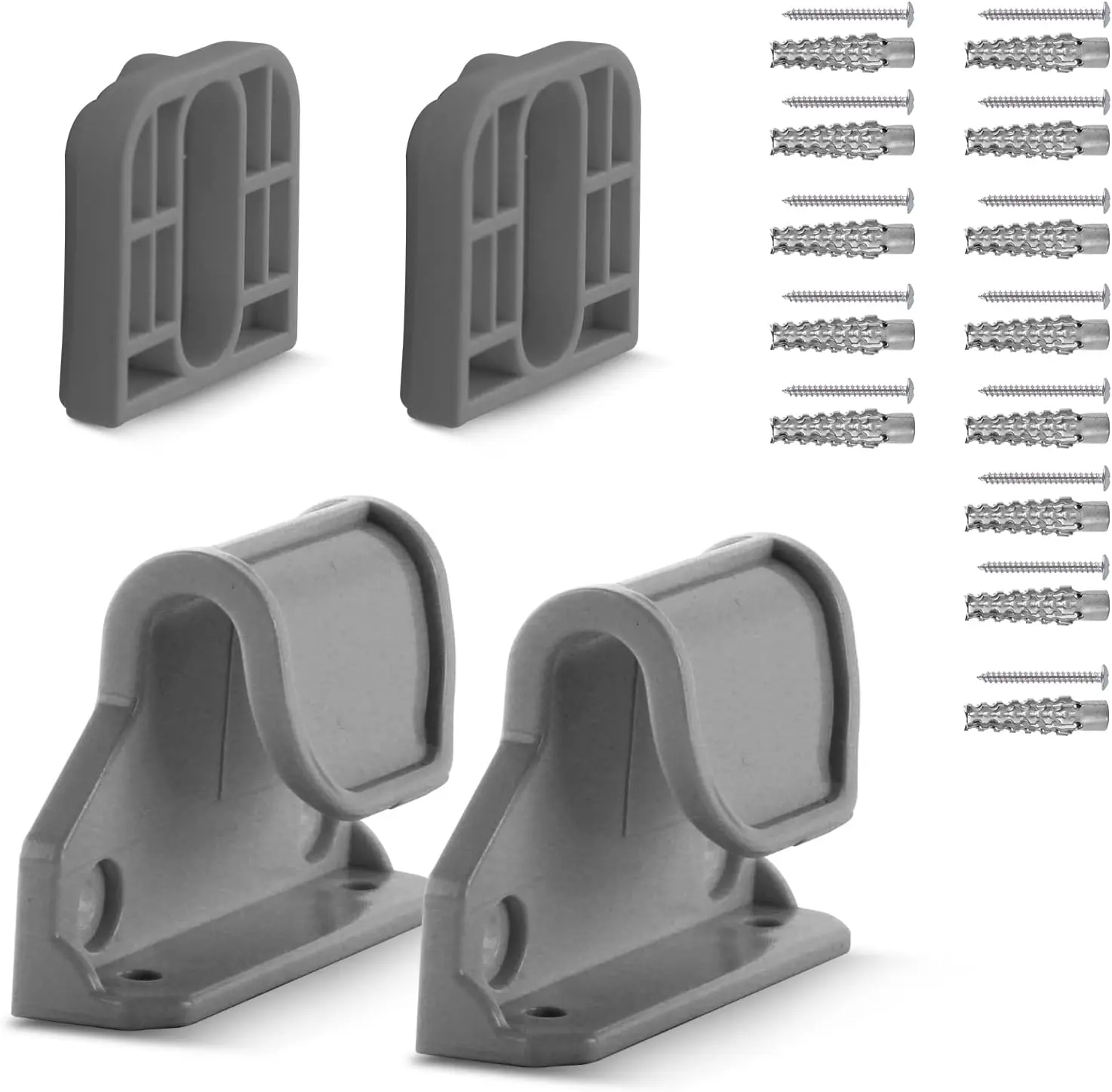 Retractable Baby Gate Replacement Parts, Original Hardware Set (Including 2 x Latchs + 2 x Brackets + 1 Set of Screws) for Retractable Gate
