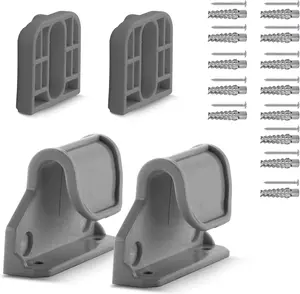 Retractable Baby Gate Replacement Parts, Original Hardware Set (Including 2 x Latchs + 2 x Brackets + 1 Set of Screws) for Retractable Gate