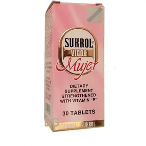 Sukrol Vigor Mujer Dietary Supplement With Vitamin E 30 Tablets. Antioxidant Complex