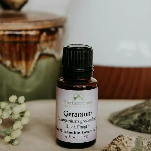 Geranium (Pelargonium graveolens) Essential Oil Imported from Egypt 1/2 oz Aromatherapy