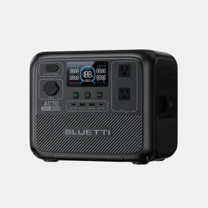 [LIVE] BLUETTI AC70 Portable Solar Generator, 768Wh LiFePO4 Power Station