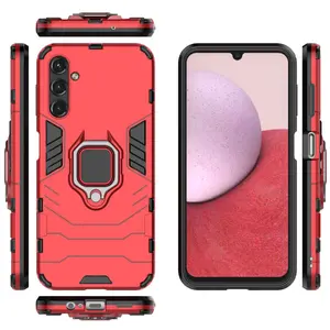 For Samsung Galaxy A32 A33 A34 A35 A55 A40 A41 A42 A50 A52 A53 A54 A56 A70 A72 A73 A70S A60 Metal Ring Case Cover, Bracket Shell Case, Magnetic Car Mount Bracket Shell Case